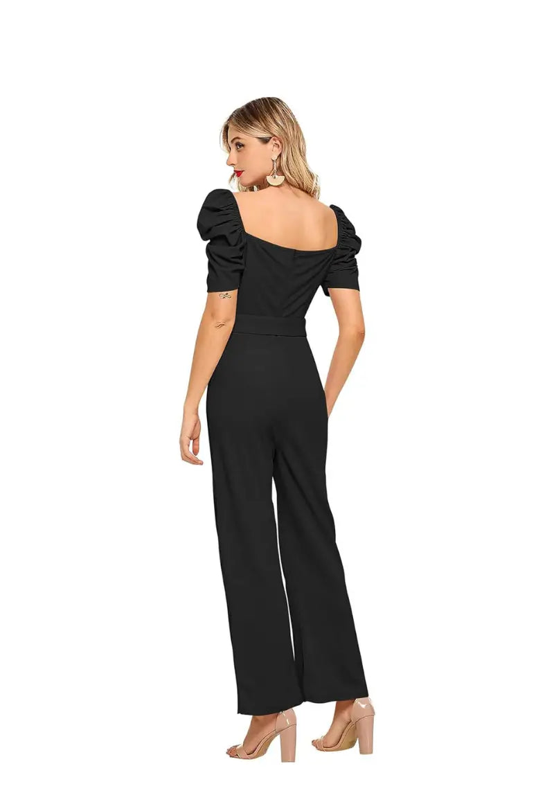 Women’s Black Cocktail Maxi Jumpsuit