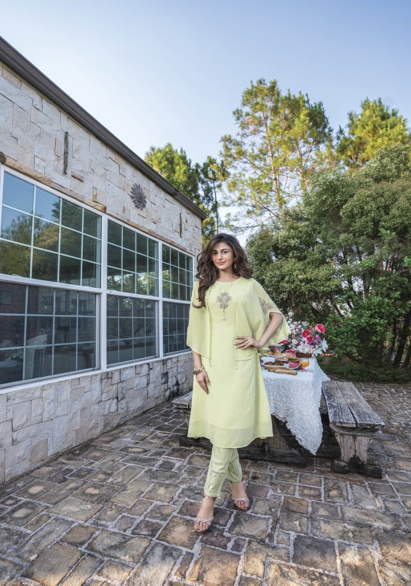 Designer Indo-western Top And Bottom Co-ord Set