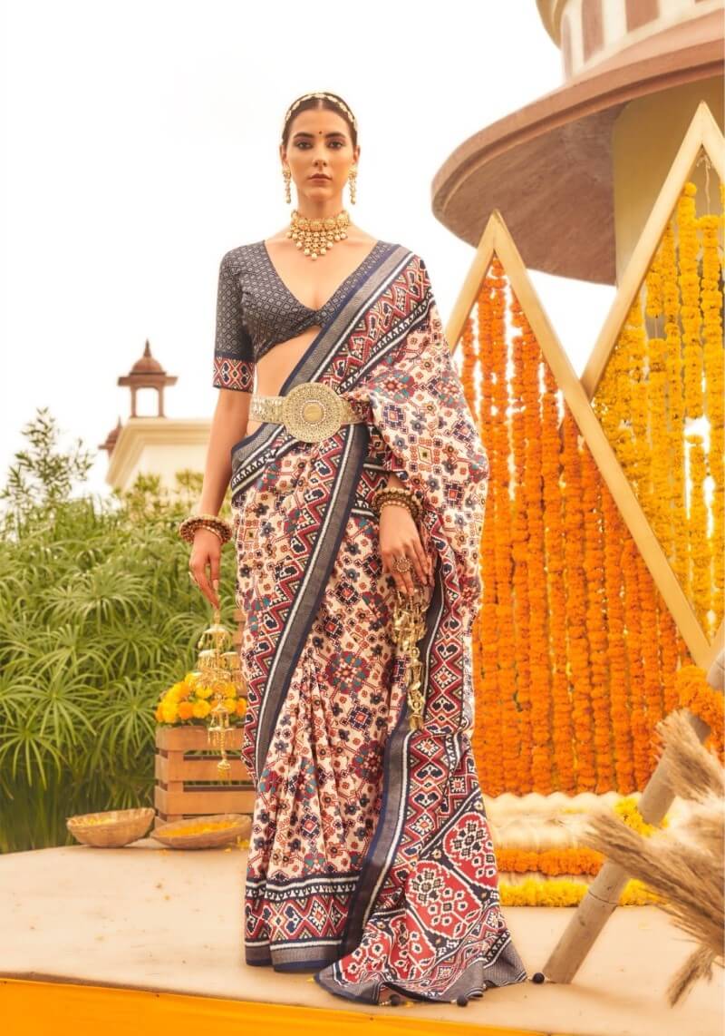 Wedding Wear Mercerized Sigma Silk Patola Saree