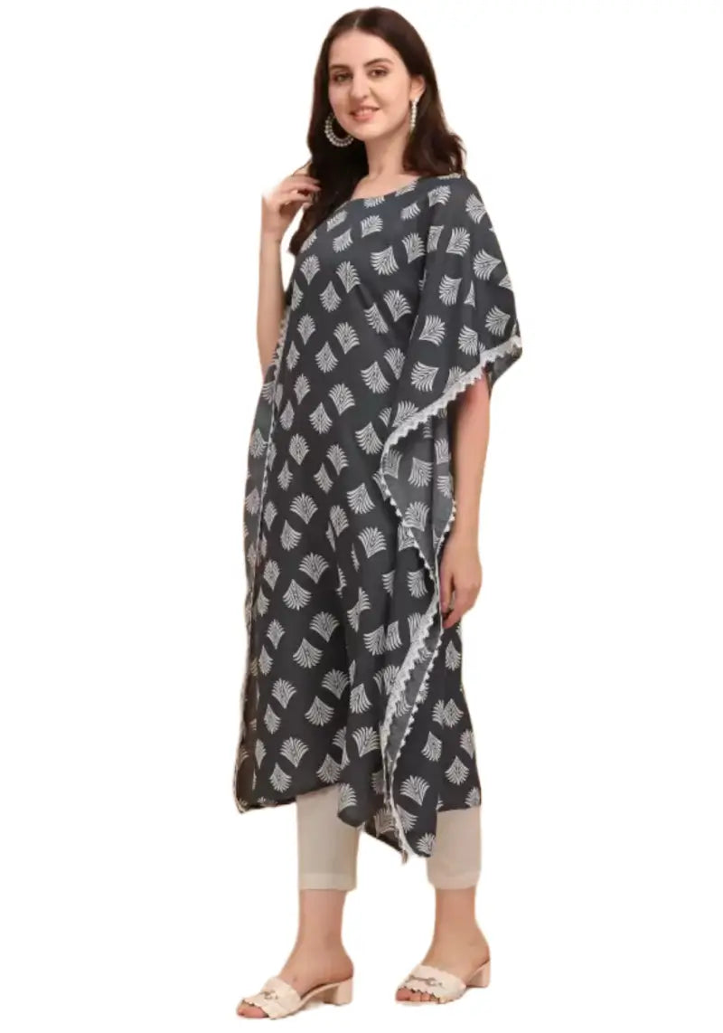 Women's Trendy Cotton Printed Kaftan