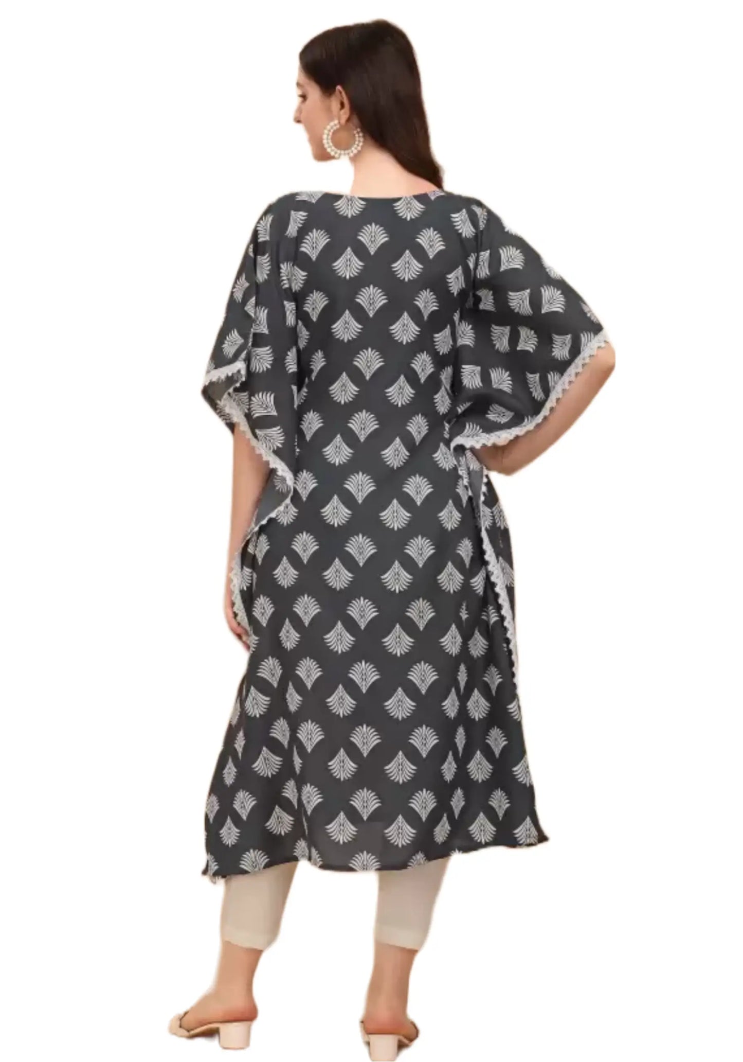Women's Trendy Cotton Printed Kaftan
