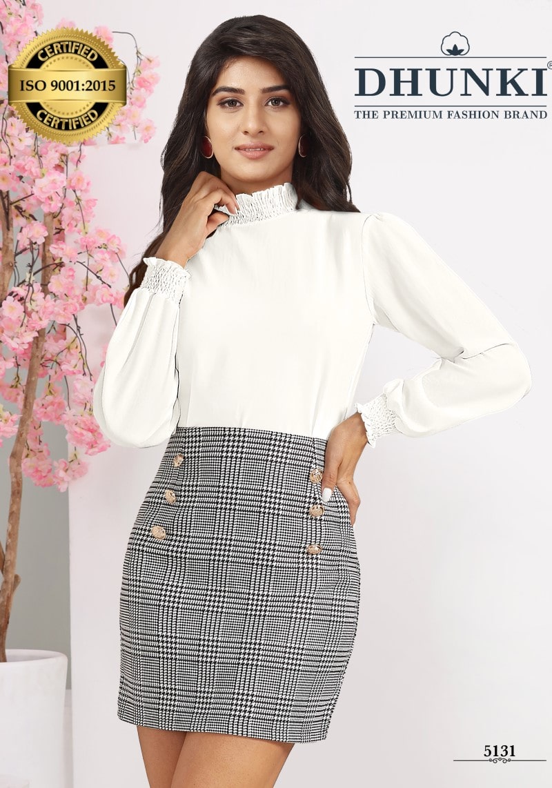 Pearl White Bishop Sleeves Vista georgette Designer Top