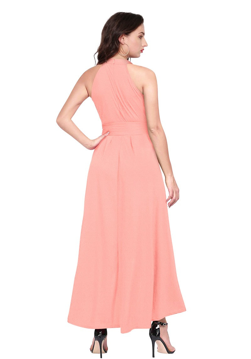 Peach Western One Piece Dress