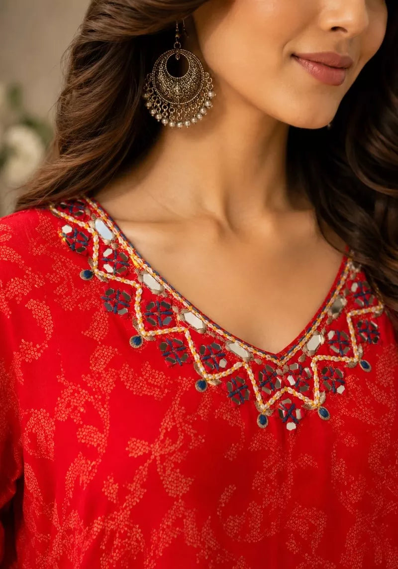 Women's Premium Cotton Ethnic Co-ord Set