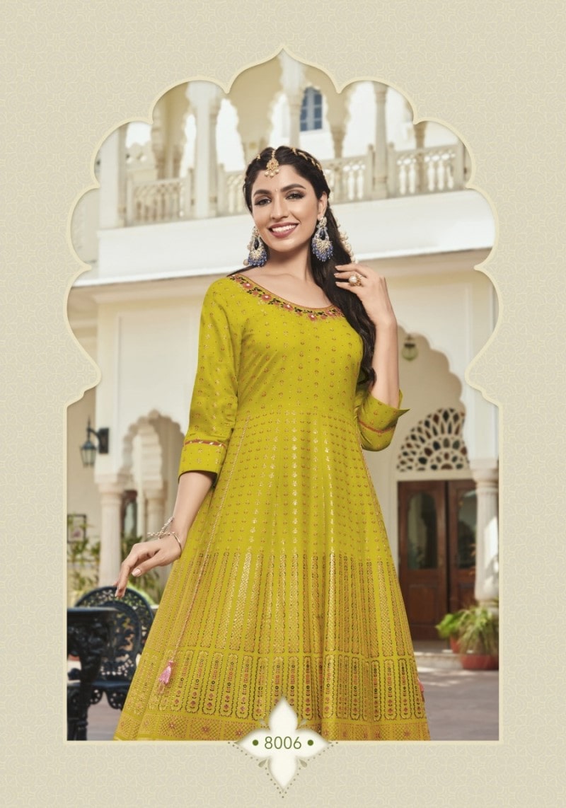Women's Stylish Foil Print Designer Gown