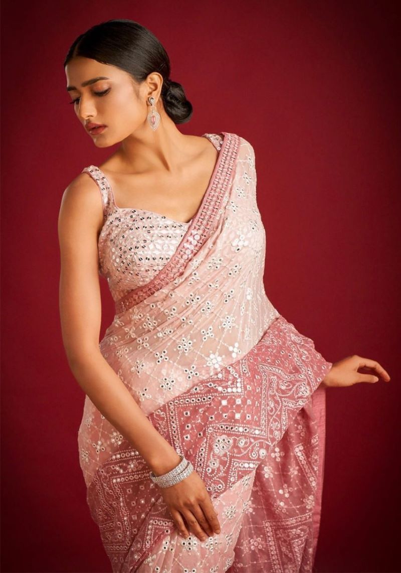 Party Wear Georgette Silk Designer Saree