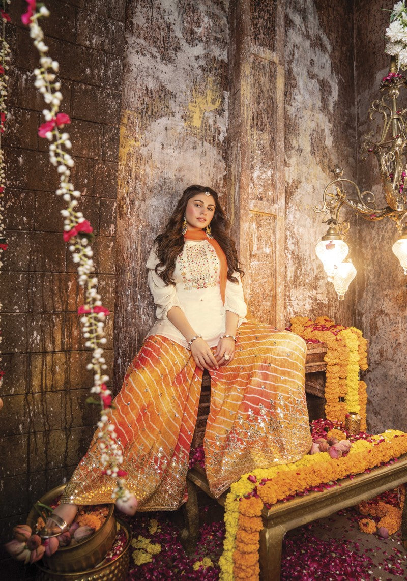 Stylish Kurti Divider Skirt Full View