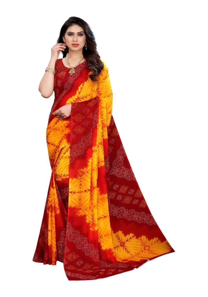 Regular Wear Digital Print Georgette Saree