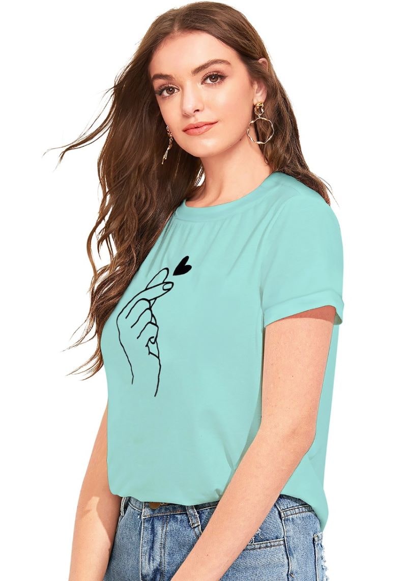 Blue Round Neck T-Shirt