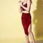 Trendy Women's Polyester Sequin Velvet Co-Ord Set