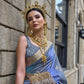 Princess Blue Woven Art Silk Saree