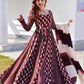 Designer Heavy Muslin Print Anarkali Style Gown