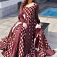 Designer Heavy Muslin Print Anarkali Style Gown