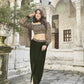Classic Drape Style Indo-Western Top And Bottom Co-ord