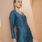 Showy Blue Indo-Western Dress