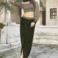 Classic Drape Style Indo-Western Top And Bottom Co-ord
