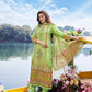 Verdant Katha Linen Cotton Kurta Pant & Dupatta Set