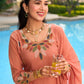 Peach Grace Embroidered Kurta Pant Dupatta Set