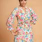 Snazzyhunt Designer Floral Printed Rayon Top And Bottom Co-Ord Set