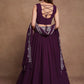 Purple Sequins Embroidered Lehenga Choli