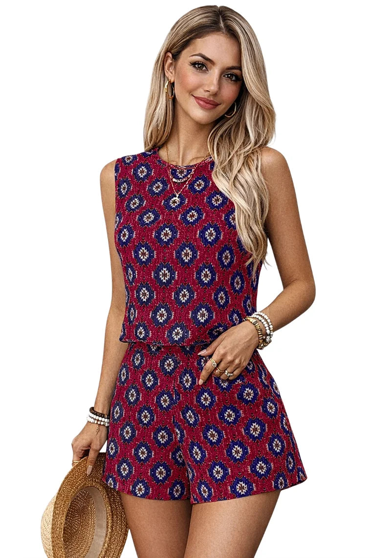 Tribal Charm Printed Cotton Short Co-ord Set