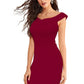 Women Off Shoulder Slim Fit Bodycon Dress