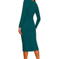 Western Front Slit Bodycon Dress