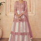 Bridesmaid Designer Pink Georgette One Piece Dress With Dupatta