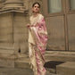 Pink Rangkat Satin Silk Saree