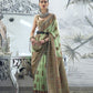 Pista Green Modal Kashmiri Woven Art Silk Saree