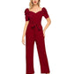 Marvelous Maroon Cocktail Maxi Jumpsuit