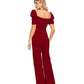 Marvelous Maroon Cocktail Maxi Jumpsuit