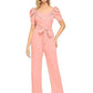 Stylish Peach Cocktail Maxi Jumpsuit