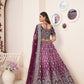 Party Wear Exquisite Wine Sequins Embroidered Lehenga Choli