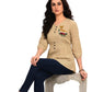 Floral Charm Embroidered Peplum Top