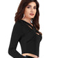 Chic Cross-Neck Korean Soft Fabric Crop Top