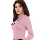 Chic Cross-Neck Korean Soft Fabric Crop Top