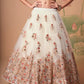 Radiant Off White Mirror Embroidered Lehenga with Elegant Choli & Dupatta