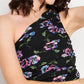 Uptownie Lite Stretchable Polyester One Shoulder Sleeveless Crop Top