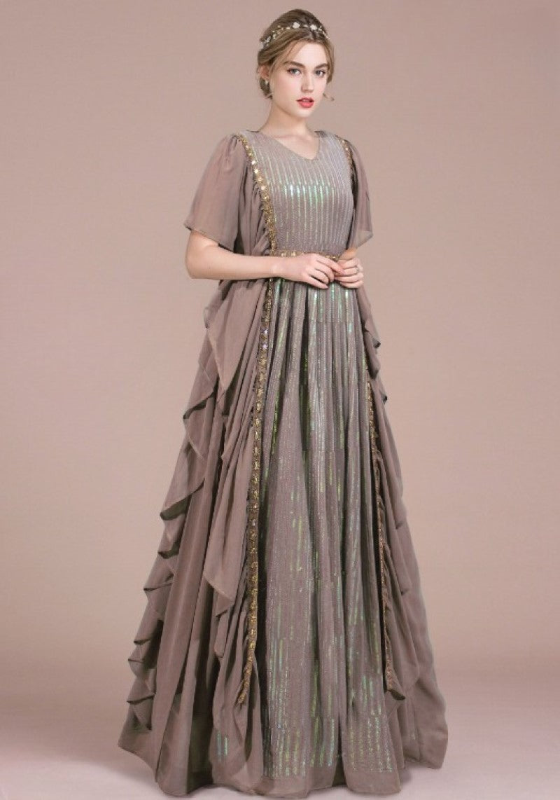women dress gala design Golden Gala Gown (Custom Design)
