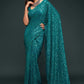 Multiple Sequins Embroidered Pure Georgette Saree