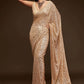 Heavy Sequins Embroidered Faux Georgette Saree
