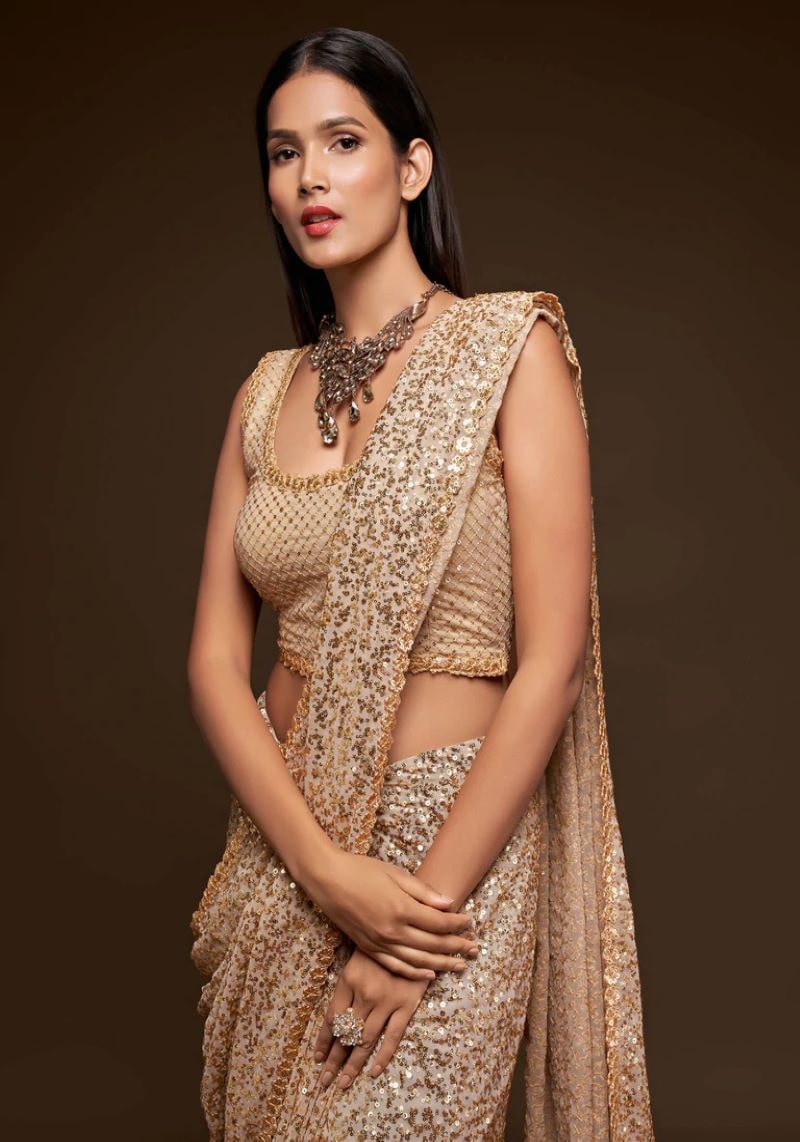 Georgette Sarees Evolution: From the Traditional to the Modern :  r/Indianwear