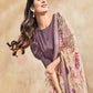 Beige Organza Pearls and Stones Embellished Cord Embroidered Saree