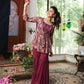 Maroon Crop Top Divider Palazzo