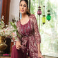 Maroon Palazzo Jacket Dress