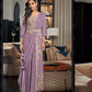 Purple Party Wear Viscose Georgette Indo-Western Fancy Dress