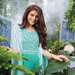 Sea Green Indo-Western Kaftan Dress