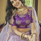 Purple Designer Party Wear Heavy Net Lehenga Choli