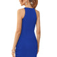Designer Halter Neck Ruched Bodycon Dress